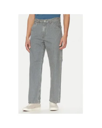 Pantaloni barbati Levi S, 55849-0058, Bumbac, Alb/Negru, Alb/Negru