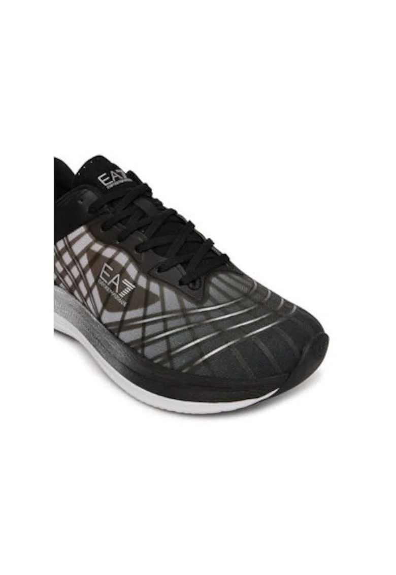 Pantofi sport barbati, X8X243 XK440,  Emporio Armani, Textil, Negru