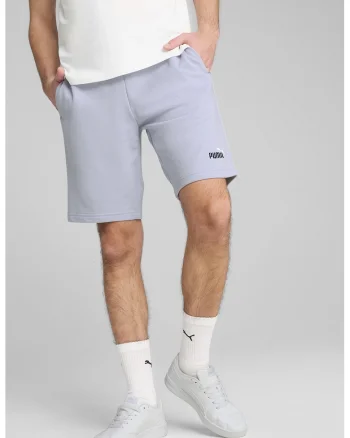 Bermude sport cu talie elastica Essentials 2, Albastru pastel