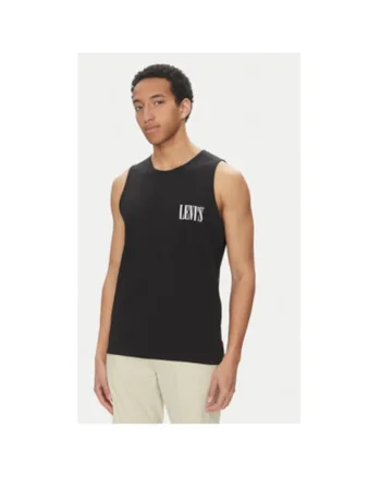 Maiou barbati Levi S, A7642-0004, Bumbac, Negru, Negru