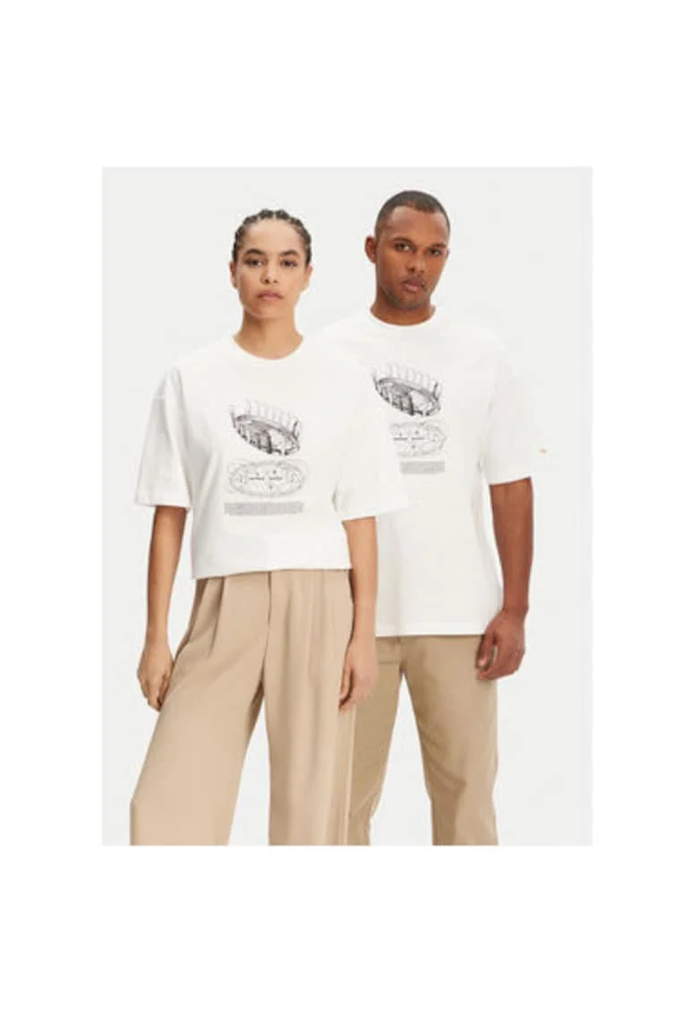 Tricou Unisex  630092, Bumbac/Bumac reciclat, Alb, Alb