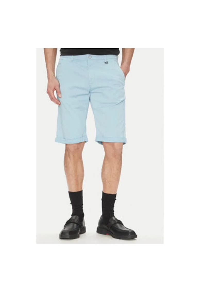 Pantaloni scurti barbati  265812 552829, Bumbac/Elastan, Albastru deschis, Albastru deschis
