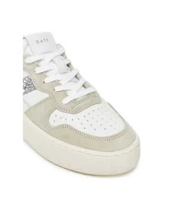 Pantofi sport dama, W421-CP-VC, D A T E, Piele naturala, Alb