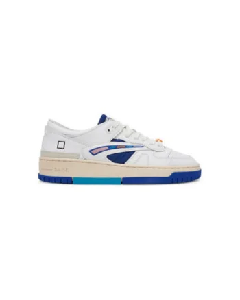 Pantofi sport dama, W421-T8-CO, D A T E, Piele naturala, Alb, Alb