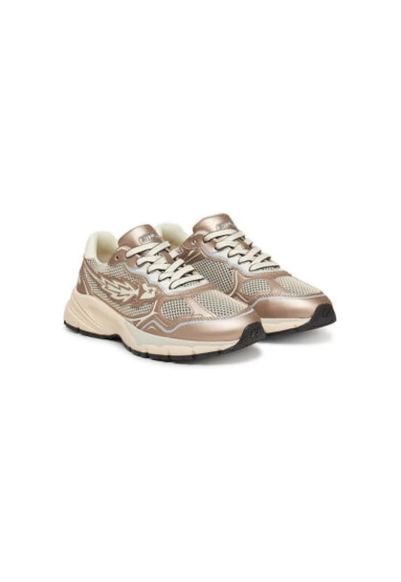 Pantofi sport dama, BB5025 EX311,  Textil, Auriu