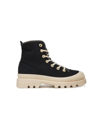 Pantofi sport dama, 251SC305DCT3541,  Piele naturala, Negru, Negru