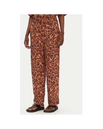Pantaloni dama  C18SE0 A12, Viscoza, Maro, Maro