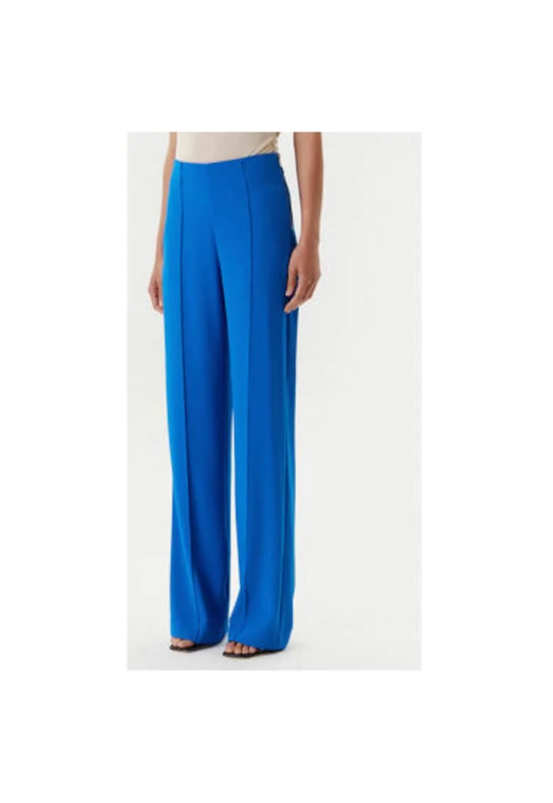 Pantaloni dama  241-PBARY, Poliester reciclat, Albastru, Albastru