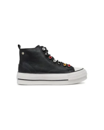 Pantofi sport dama, RR2N4101,  Piele naturala, Negru