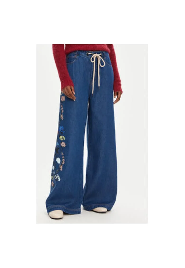 Pantaloni dama  252141025203, Lyocell, Albastru, Albastru