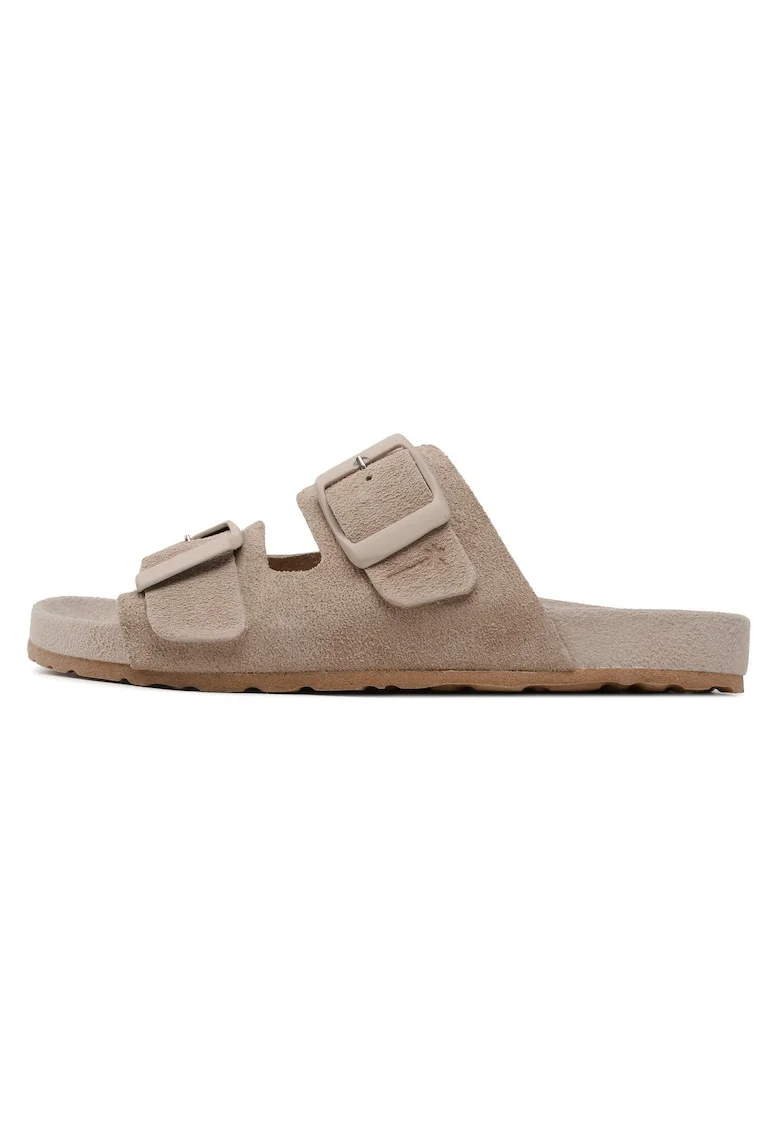 Slapi dama, TRAVELER NORDIC SANDALS W 1.9,  Piele naturala, Maro