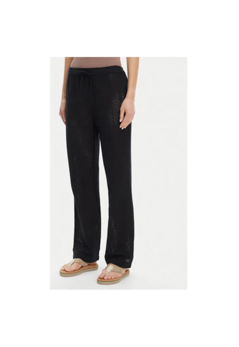Pantaloni dama  ERJX603437, Bumbac, Negru, Negru