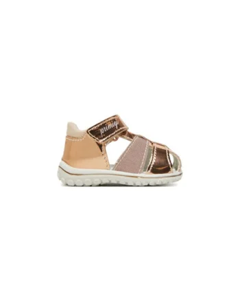 Sandale fete, 7864633,  Piele naturala, Auriu, Auriu
