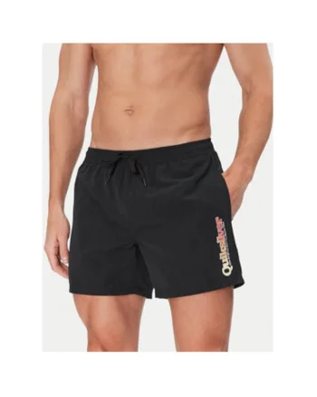 Pantaloni scurti de baie barbati  EQYJV04141, Poliester, Negru, Negru