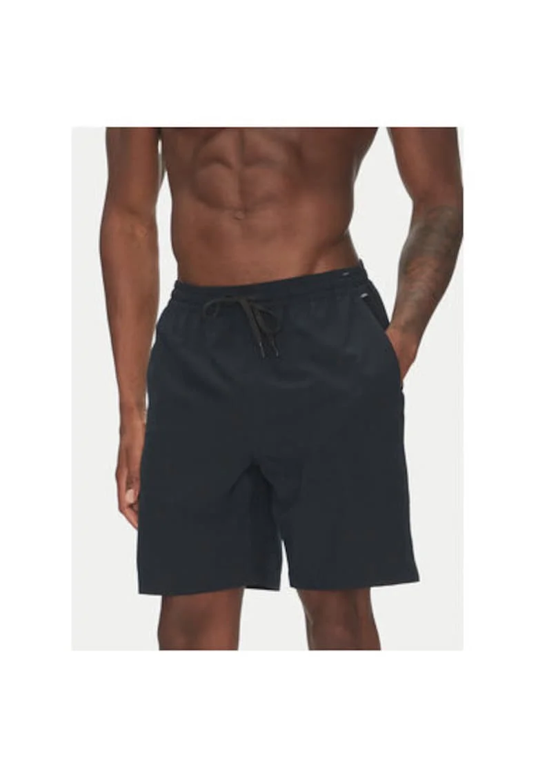 Pantaloni scurti de baie barbati  EQYHY03883, Poliester, Negru, Negru