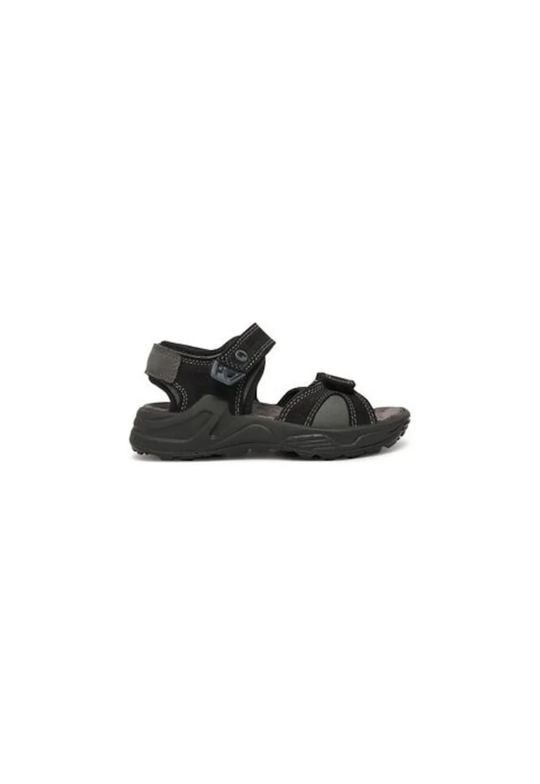 Sandale baieti, 7897233,  Piele naturala, Negru, Negru