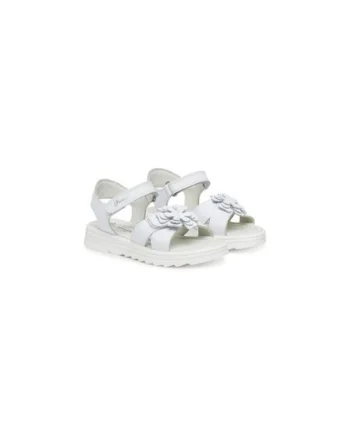 Sandale fete, 7917700,  Piele naturala, Alb, Alb