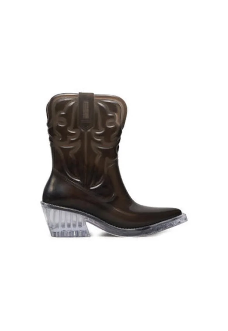 Cizme de cowboy dama  35860, Sintetic, Negru