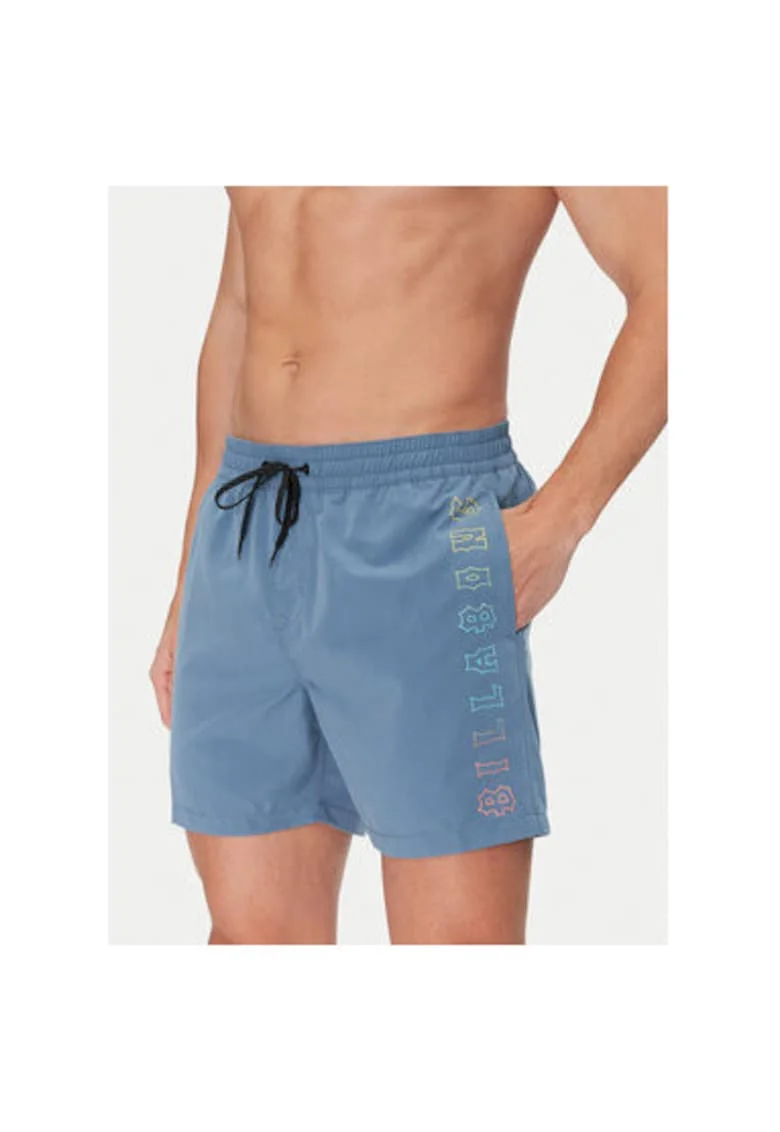 Pantaloni scurti de baie barbati  EBYJV00122, Poliester reciclat, Albastru, Albastru