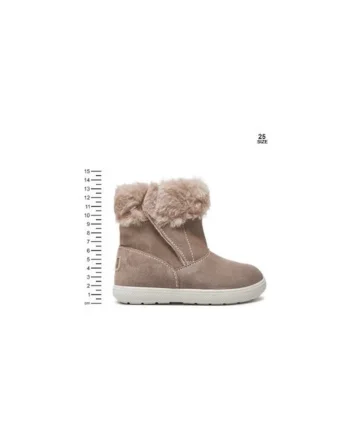 Ghete fete  6850711, Piele naturala, Bej