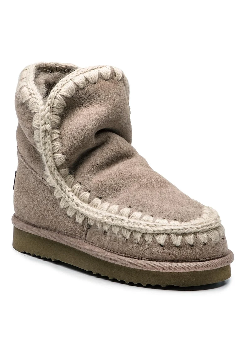 Cizme de iarna dama  ESKIMO18, Piele naturala, 37 EU, Bej