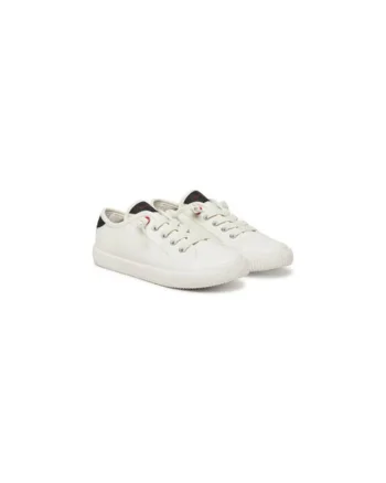 Adidasi fete  J55N3A-01054, Textil, Alb