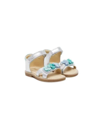 Sandale fete, 7913511,  Piele naturala, 24 EU, Argintiu