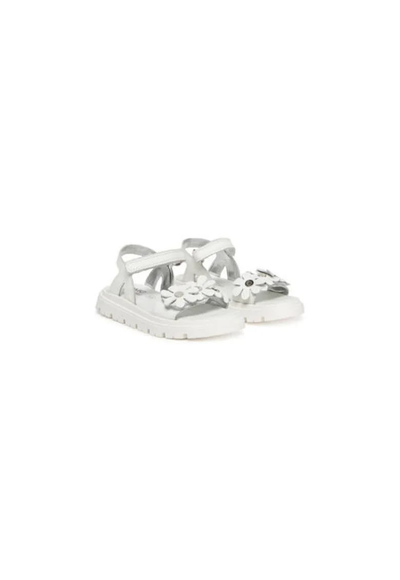 Sandale fete, 7938511,  Piele naturala, 28 EU, Alb