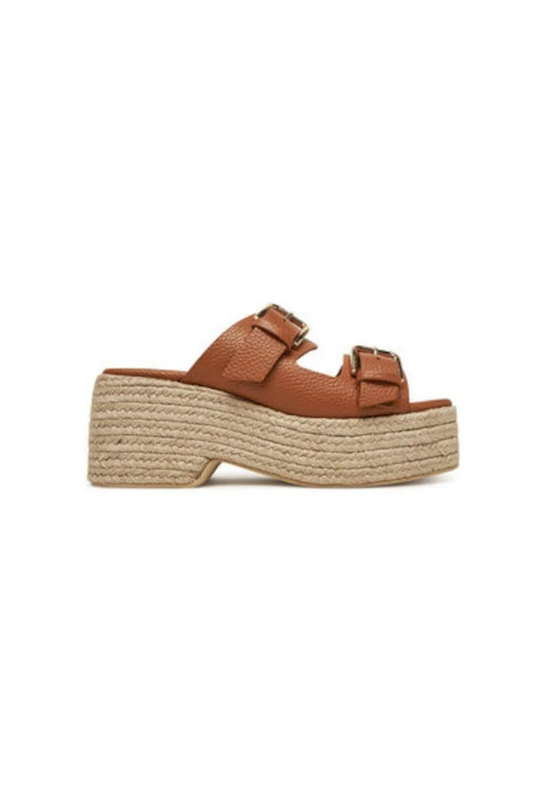 Espadrile dama  SA28268I0MTD0230, Piele naturala, Maro