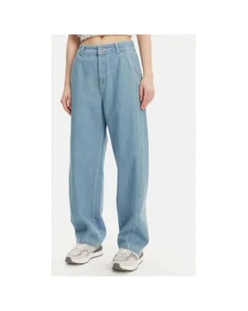 Pantaloni dama  10027410-A01, Bumbac, Albastru, Albastru