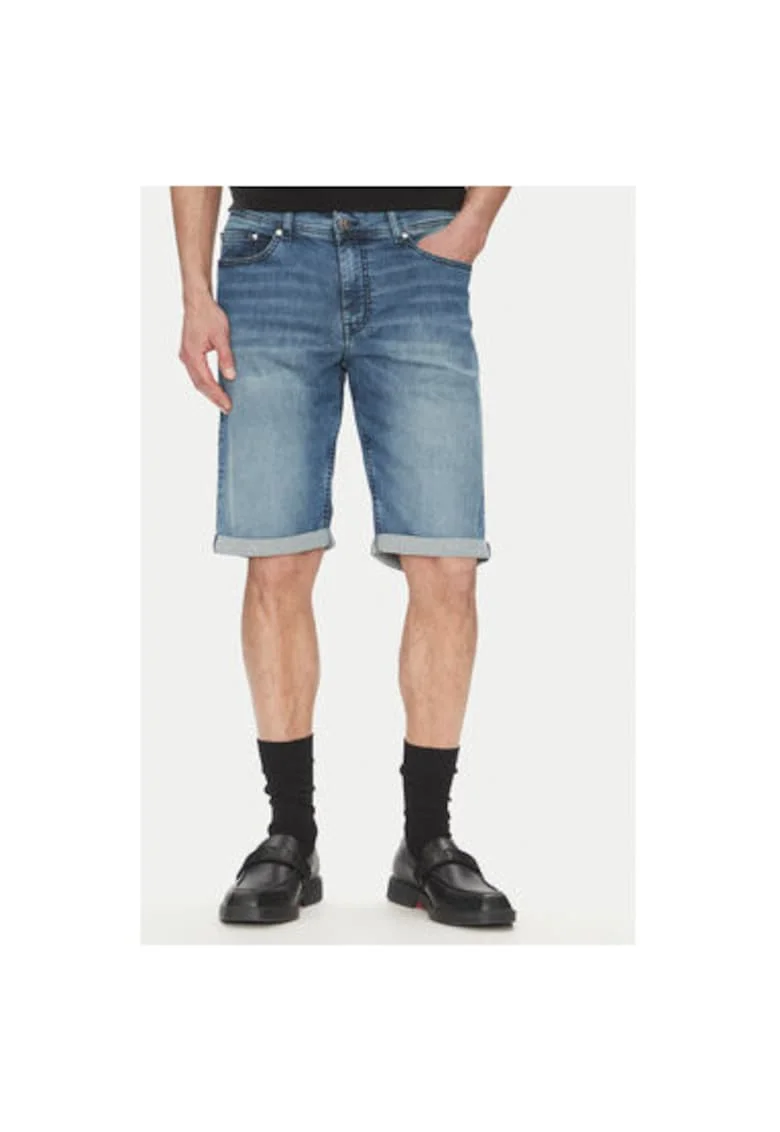 Pantaloni scurti din denim barbati  265820 552833, Bumbac, W30-L30 US, Albastru