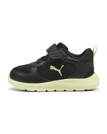 Pantofi sport Fun Racer 2 AC+ cu velcro, Negru/Galben pal