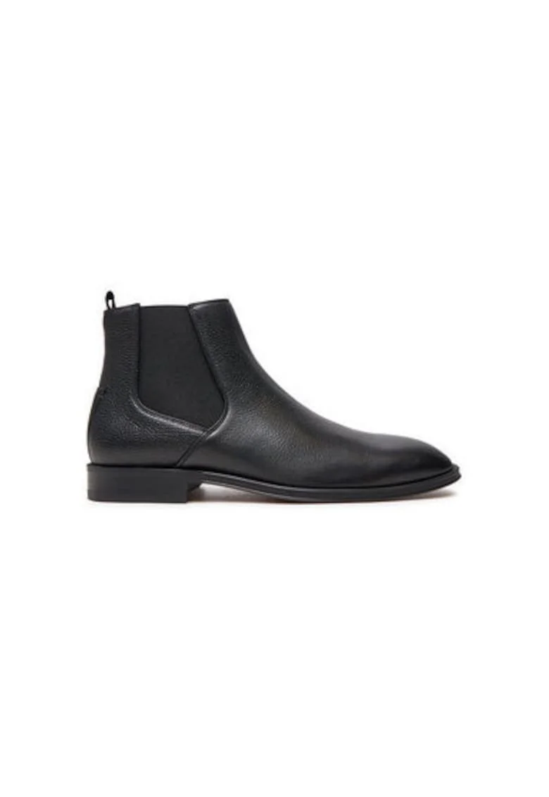 Botine barbati Botine barbati  50524891, Piele naturala, Negru