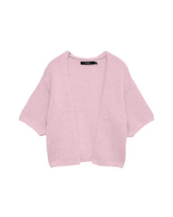 Cardigan dama,  roz, regular fit, 100% poliester