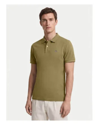 Tricou barbati,  verde, bumbac, maneca scurta