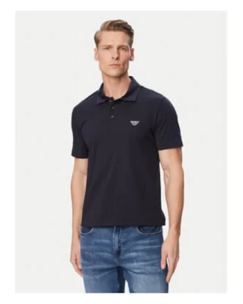 Tricou barbati,  bleumarin, bumbac, maneca scurta
