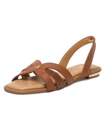 Sandale dama  piele naturala, design minimalist, maro
