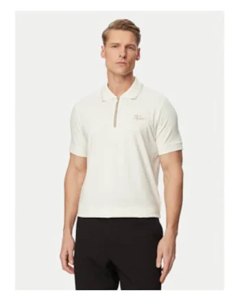Tricou barbati,  regular fit, maneca scurta, bej, bumbac