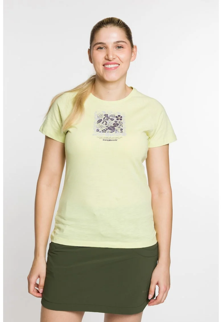 Tricou dama  W COBDEN, galben pal, Galben pal