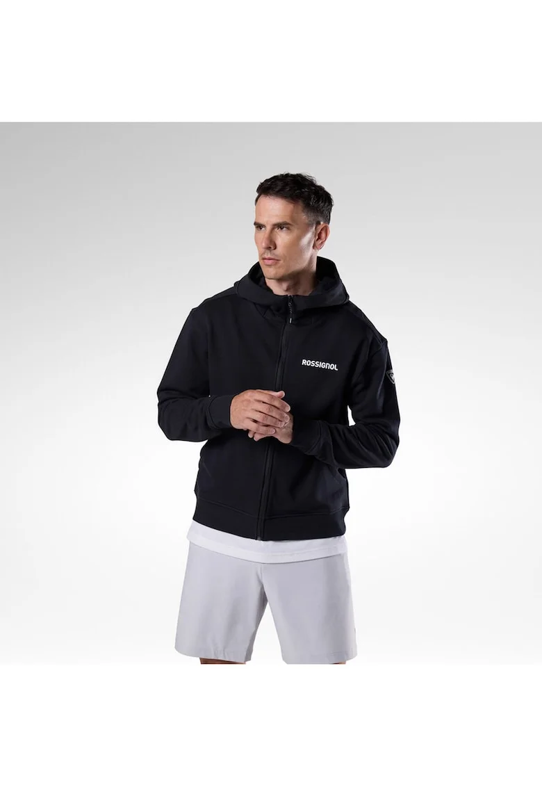 Hanorac barbati  M LOGO FZH, negru, Negru
