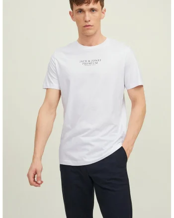 Tricou cu decolteu la baza gatului, Alb