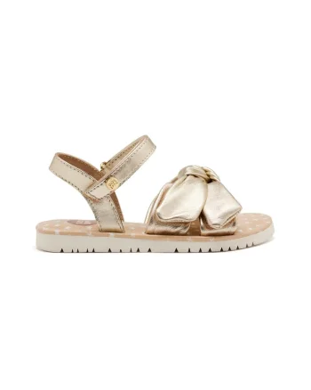 Sandale din piele cu inchidere velcro Wareham, Auriu