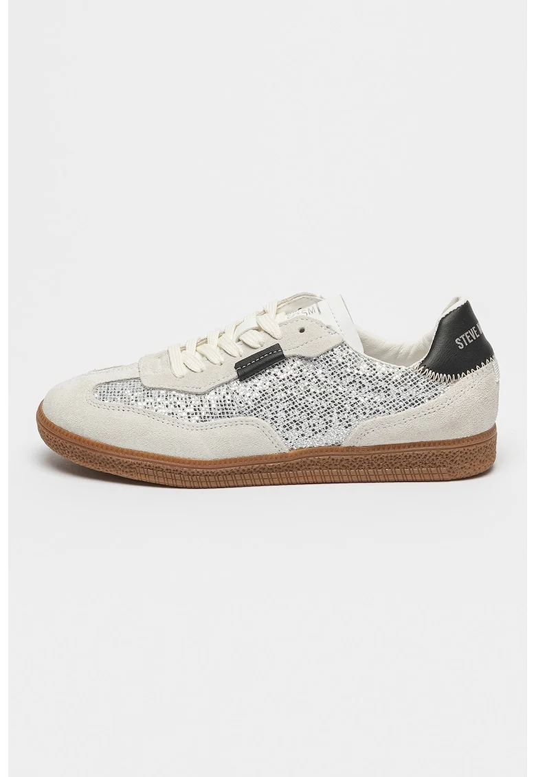 Pantofi sport Emporia low-cut, Gri deschis/Argintiu