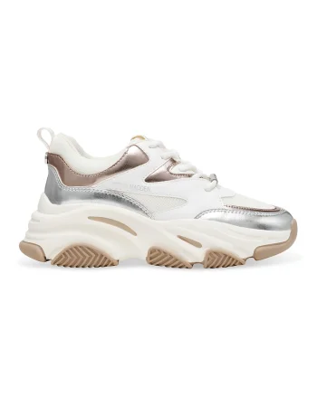 Pantofi sport cu aspect masiv Progressive, Maro taupe deschis/Alb murdar/Argintiu