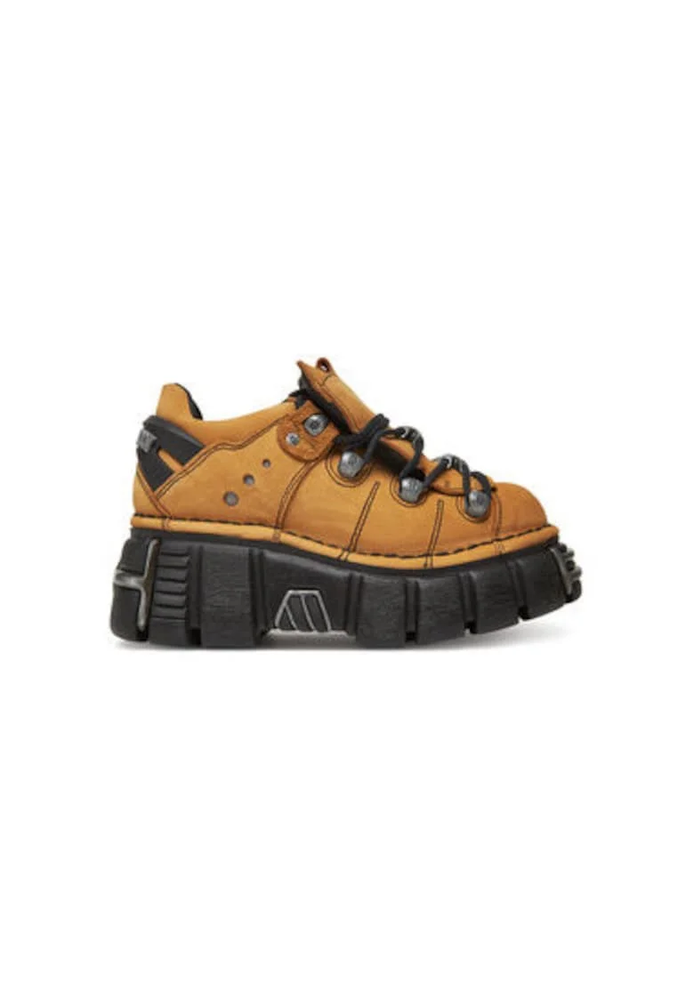 Pantofi sport dama, M-120N-C60,  Piele naturala, Galben
