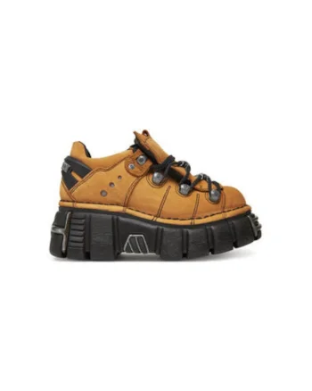 Pantofi sport dama, M-120N-C60,  Piele naturala, Galben