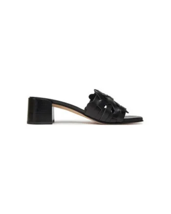 Slapi dama, KOEN_RAN,  Piele naturala, Negru