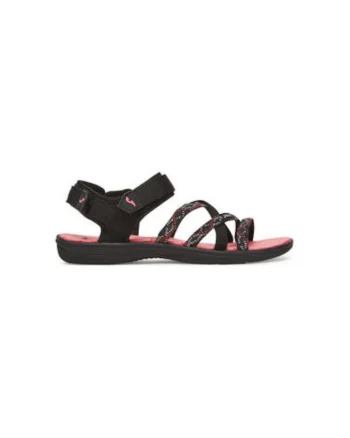 Sandale dama, SMALLS2501V,  Textil, Negru