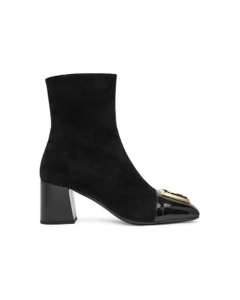 Ghete dama  305314185, Piele naturala, 36 EU, Negru