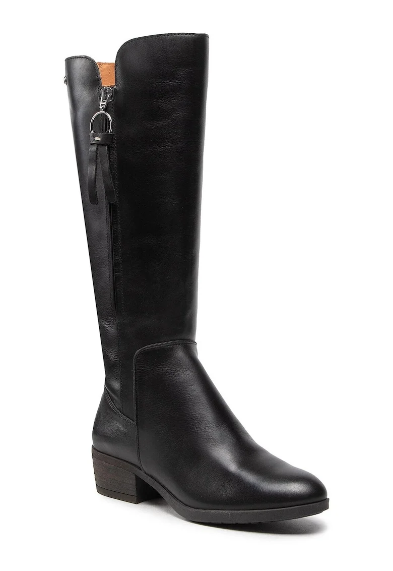 Ghete dama  W1U-9653, Piele naturala, 38 EU, Negru